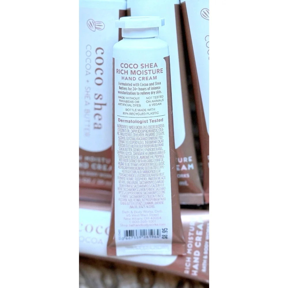 Bath & Body Works 1 fl oz Rich Moisture Hand Cream Coco Shea 6 pcs